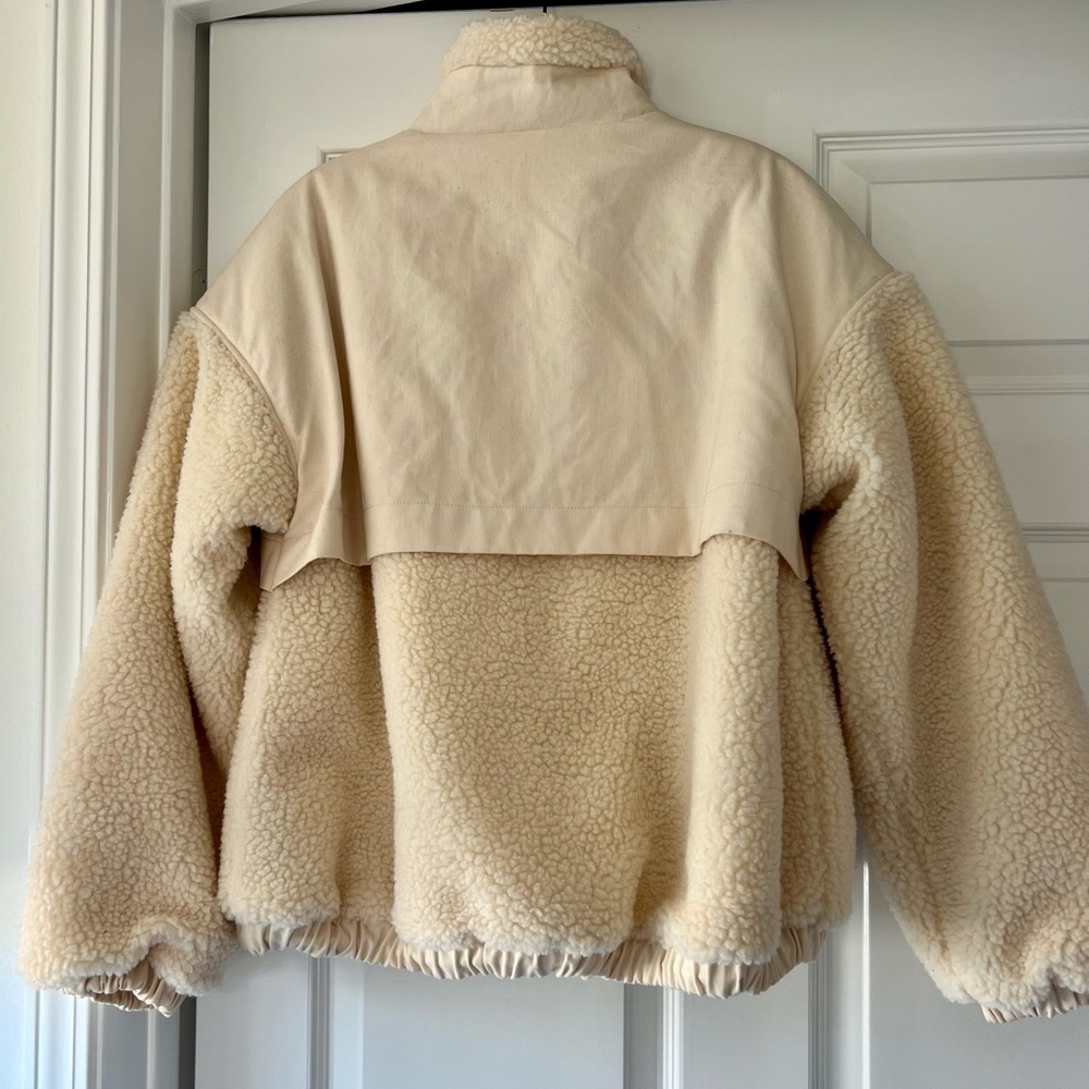 Koral Reversible twill paneled faux shearling jacket - Picture 6 of 6